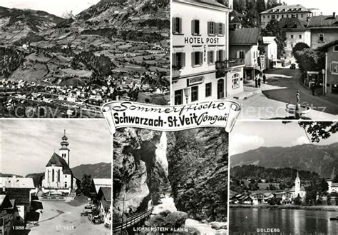 AK Ansichtskarte Veit Pongau Sankt Schwarzach Lichtenstein Klamm