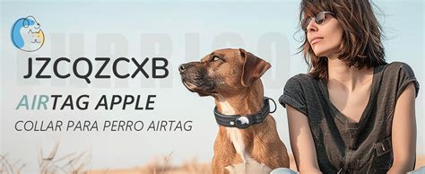 JZCQZCXB Collar Perro Airtag Compatible Apple Ajustable Y Impermeable