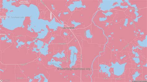 Lake Tomahawk Wi Political Map Democrat And Republican Areas In Lake