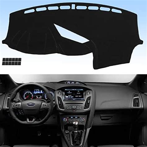 Auqdd Dashboard Cover Flannel Dash Mat Custom Compatible With 2013 2018 Ford Focus