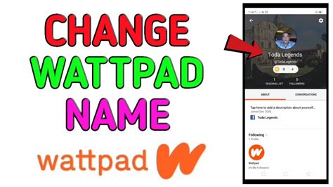 How To Change Wattpad Name Youtube