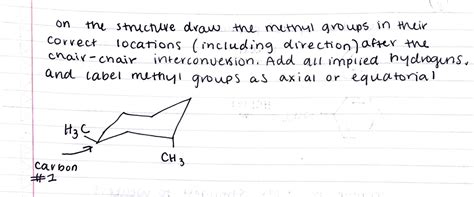 [Solved]: on the structure draw the methyl groups in their