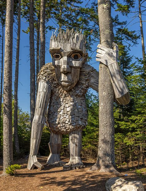 Troll Sculpture Roskva Coastal Maine Botainical Garde Flickr