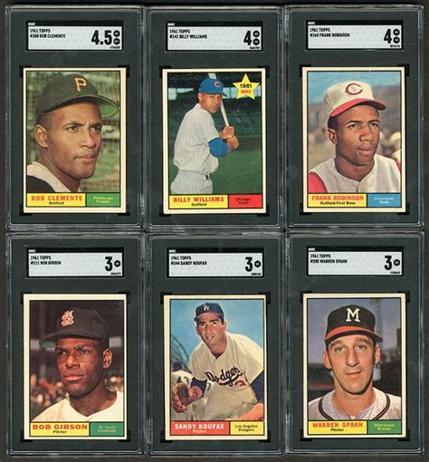 Topps Baseball Complete Set With Sgc Graded