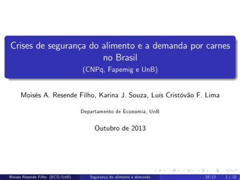 Pdf Crises De Seguran A Do Alimento E A Demanda Por Carnes No Pdf