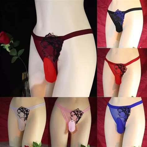 Sissy Mesh G String String Sous V Tements Pour Hommes Lingerie Bikini