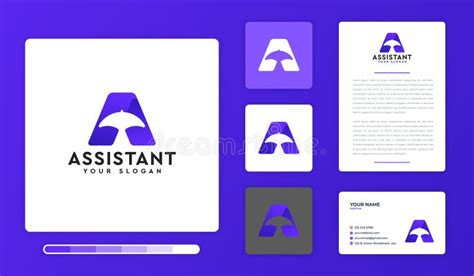 Illustration Of Assistant Logo Design Stock Vector Illustration Of Concept Design 198487374