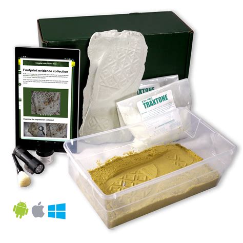 Crime Scene Forensic Science Kit, Footprint Casting Activity Pack ...