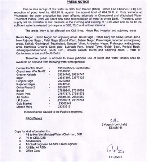 Water Supply To Be Affected In These Parts Of Delhi On Friday List Of