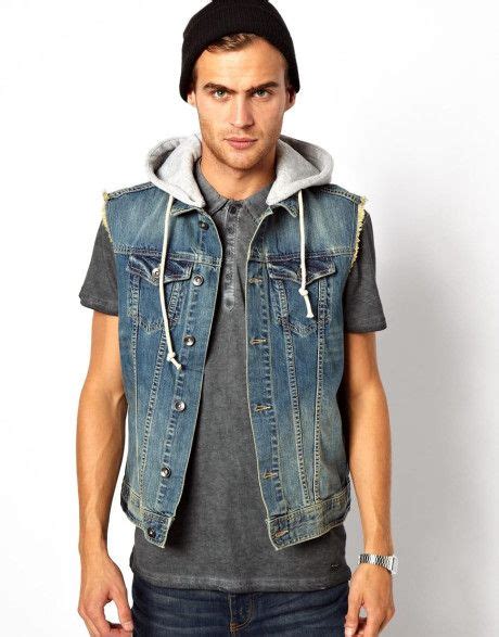 Pin By Dean Marsh On Men S Fashion Sleeveless Denim Jackets