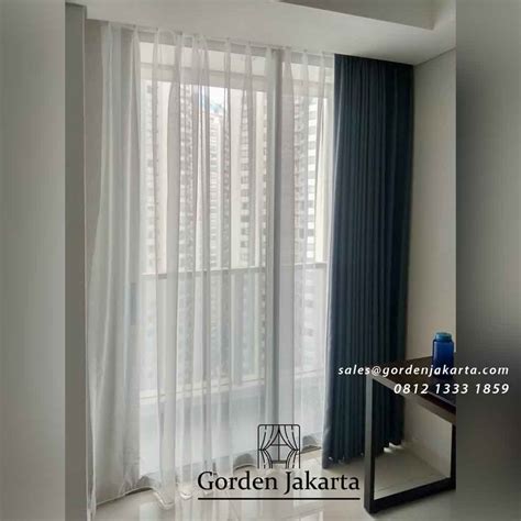 Model Gorden Jendela Minimalis Apartemen Taman Anggrek Residence