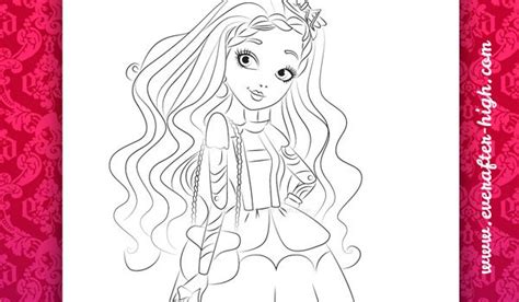 Ever After High Coloring Pages Cedar Wood