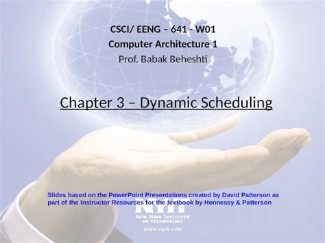 Pptx Chapter Dynamic Scheduling Csci Eeng W Computer