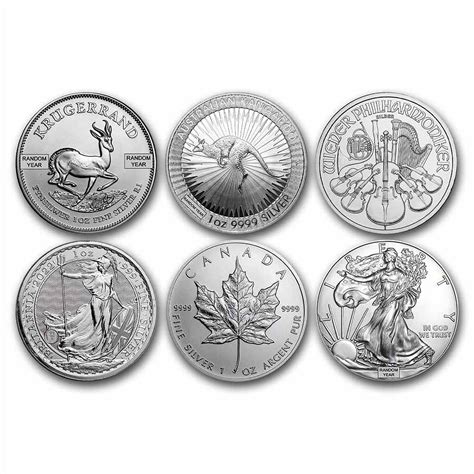 1 oz Fine Silver Coin - Random Government Mint - High Quality ...