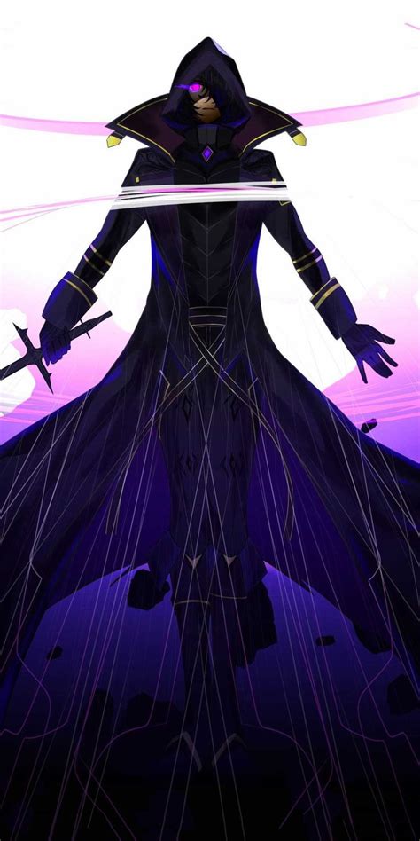 A Man In A Black Outfit Holding Two Swords