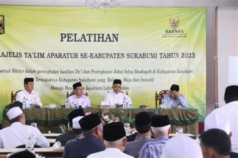 Sekda Kabupaten Sukabumi Buka Pelatihan Dai Majlis Taklim Aparatur Ini