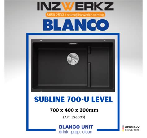 Blanco Subline U Level Silgranit Sink