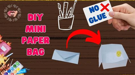 Diy Paper Bag Without Glue How To Make Handmade Paper Bag Origami Paper Bag Paper Craft