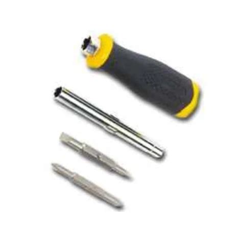 Stanley 6 Way Screwdriver, Black, 7.75" - Safety Hardware Store