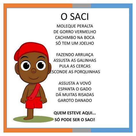 Hist Ria Do Saci Perer Para Educa O Infantil Nex Historia