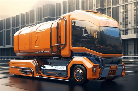 Premium Ai Image Articulated Lorry