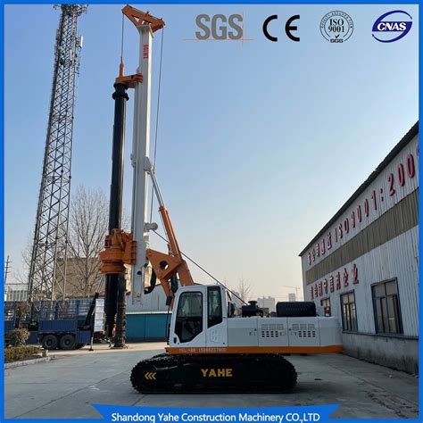 20m Depth Hydraulic Rock Rotary Drilling Rig For Stone Quarry Plant