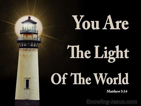 Matthew 5 14 Let Your Light Shine Before Men Black