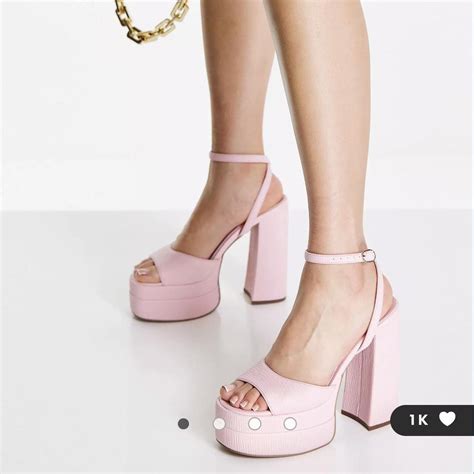 Asos Womens Pink Sandals Depop