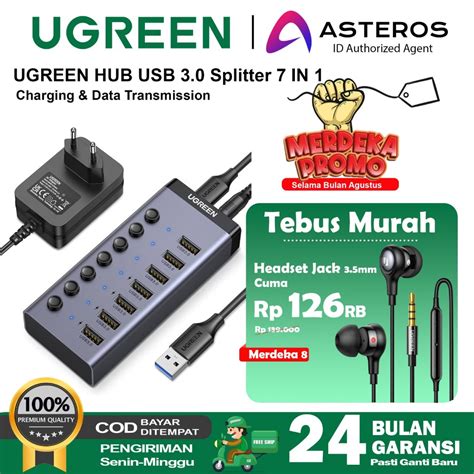 Jual Ugreen Hub Usb Splitter In Led V Charging Transfer