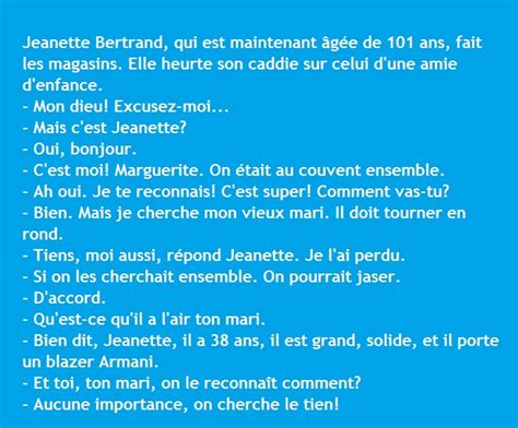 Blague Jeanette Bertrand qui est maintenant âgée de 101 ans fait les