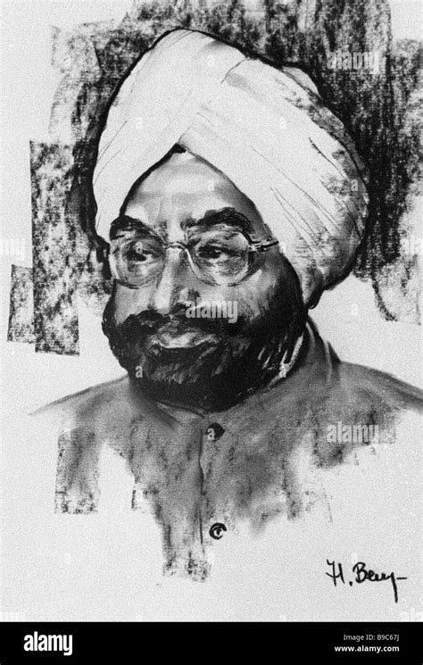 Reproduction of the portrait of Indian President Zail Singh by Nikolai ...