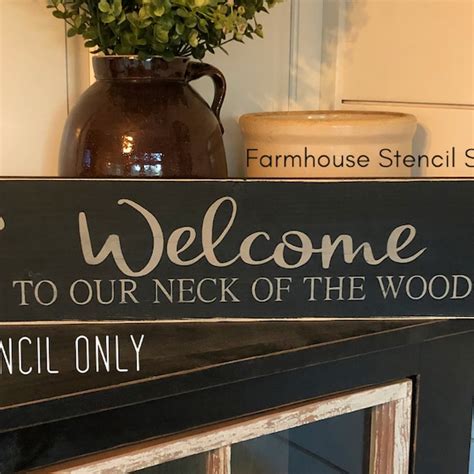 Welcome To Our Neck Of The Woods Etsy