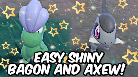 Easy Shiny Bagon And Shiny Axew Hunting Location Pokemon Violet Youtube