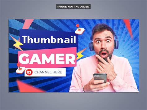 Premium Psd Youtube Thumbnail Gamer Template