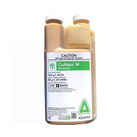 Adama Cutlass M Dicamba Herbicide 1 Litre Kills Bindii Clover