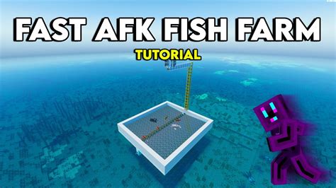 Easy Afk Fish And Bone Meal Farm In Minecraft Bedrock Youtube