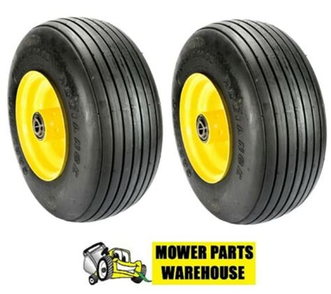 New Flat Free Ribbed Tire Wheel Assembly Fits John Deere Tca