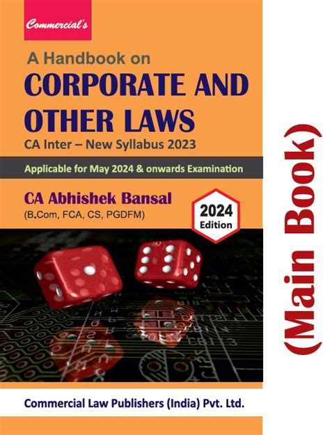 A Handbook On Corporate And Other Laws Main Book Ca Inter New