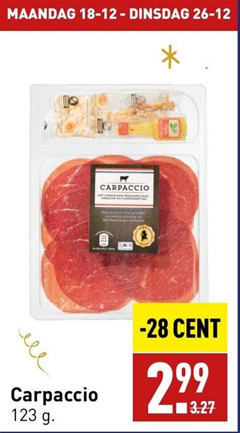 Carpaccio G Aanbieding Bij Aldi