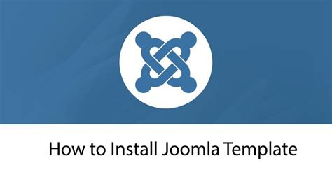 How To Install Joomla Template Demo Guide