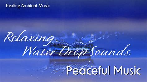 1 Hour Relaxing Music Water Drop Sounds To Relax Sleep And Meditate