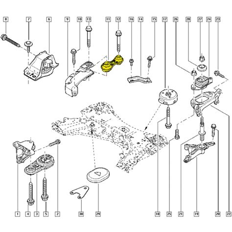 Coxim Limitador De Torque Inferior Renault Sc Nic M Gane S Coxins