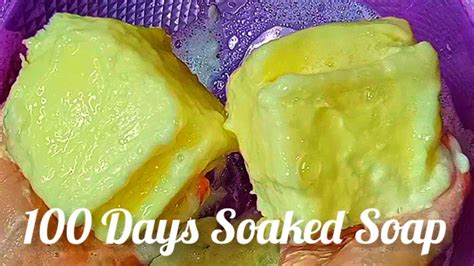 100 DAYS SOAKED SOAP РАЗМОКШЕЕ МЫЛО LAUNDRY MUSHY SOAP SPONGE SQUEEZING