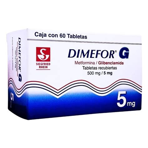 Dimefor G 500 Mg 5 Mg 60 Tabletas Walmart