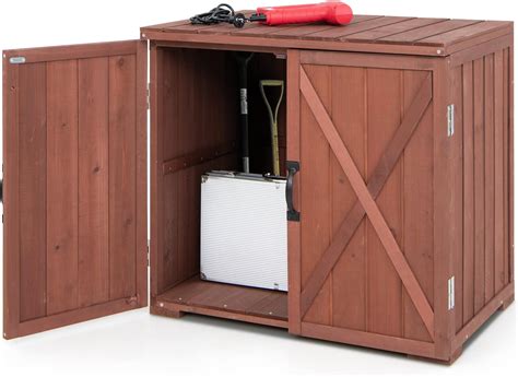 MCombo Gartenschrank Geräteschuppen Werkzeugschrank Outdoor Schrank