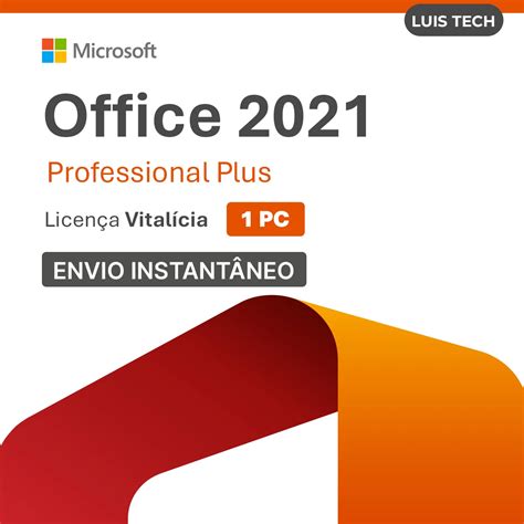 Office 2021 Professional Plus Chave Licença Vitalícia Softwares E