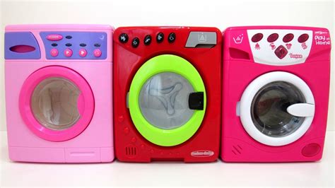 Three Toy Washing Machines With Real Working Function Washing At The