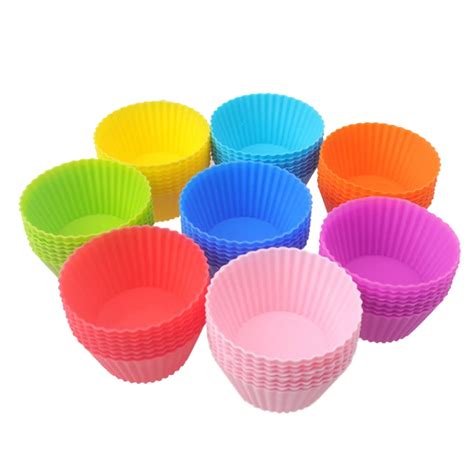 Buy Round Shape Silicone Cupcake Mould Muffin Cupcake