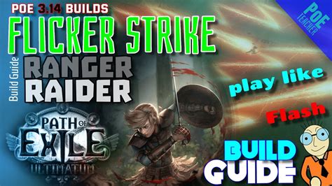 Path Of Exile PoE Flicker Strike Build Raider Ranger YouTube