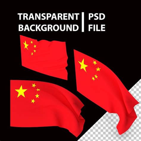 Bandeira Da China Png PSD Premium